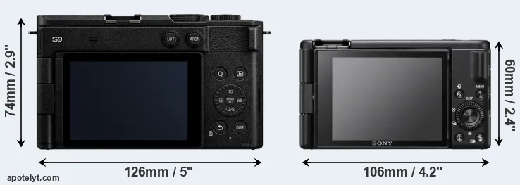 Comparison S9 or ZV-1F rear