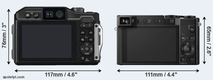 Comparison TS7 or ZS100 rear