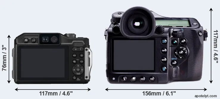 Comparison TS7 or 645D rear