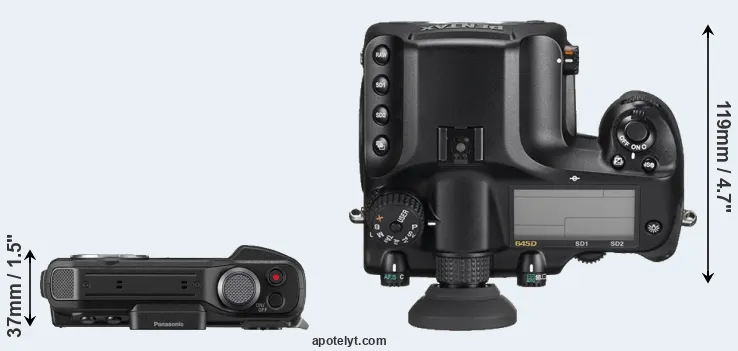 Compare TS7 versus 645D top