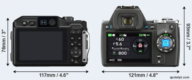Comparison TS7 or K-S1 rear