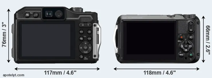 Comparison TS7 or WG-6 rear