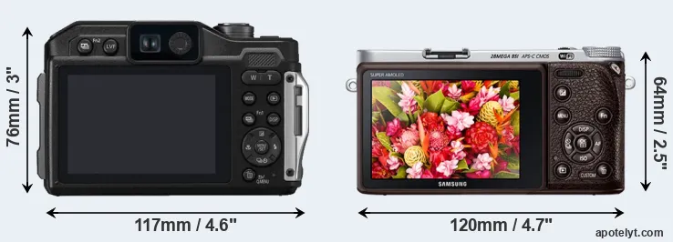 Comparison TS7 or NX500 rear