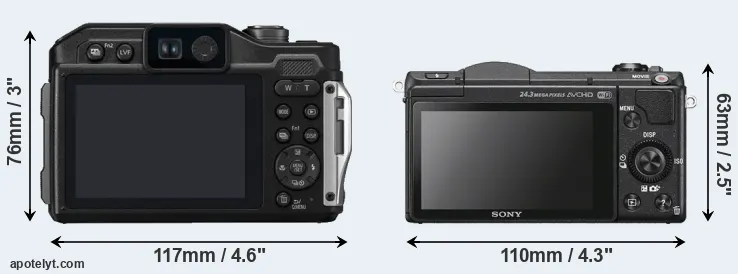 Comparison TS7 or A5100 rear