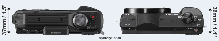 Compare TS7 versus A5100 top