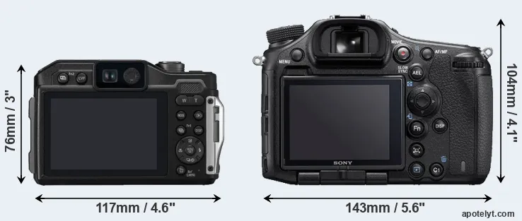 Comparison TS7 or A99 II rear