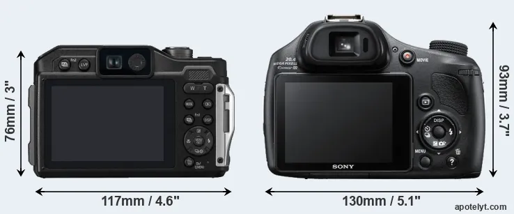 Comparison TS7 or HX400V rear