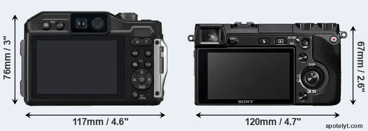 Comparison TS7 or NEX-7 rear