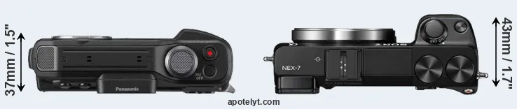Compare TS7 versus NEX-7 top