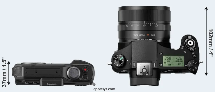 Compare TS7 versus RX10 II top