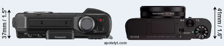 Compare TS7 versus RX100 III top