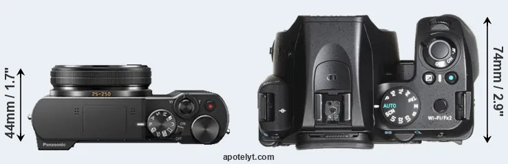 Compare TZ100 versus K-70 top