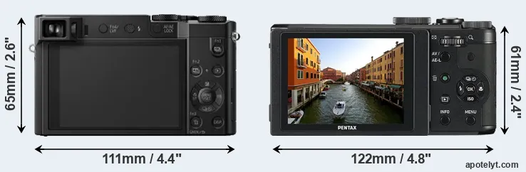 Comparison TZ100 or MX-1 rear