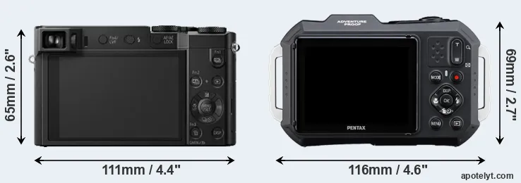 Comparison TZ100 or WG-1000 rear