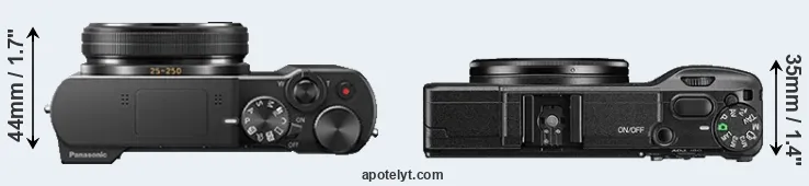 Compare TZ100 versus GR II top
