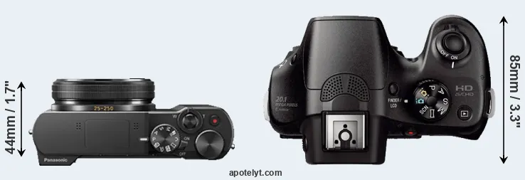 Compare TZ100 versus A3000 top