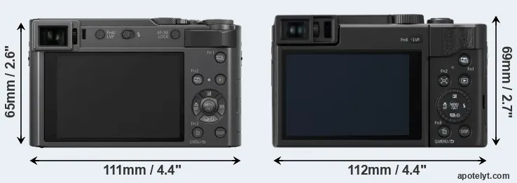 Comparison TZ200 or ZS80 rear