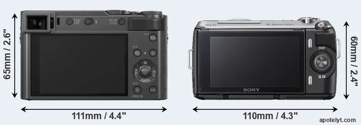 Comparison TZ200 or NEX-C3 rear