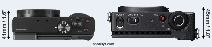 Compare TZ90 versus fp top