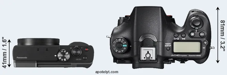 Compare TZ90 versus A77 II top