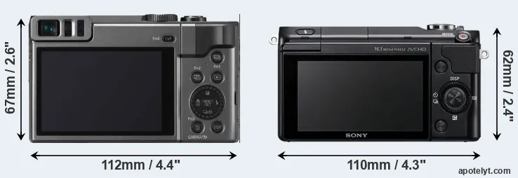 Comparison TZ90 or NEX-3N rear