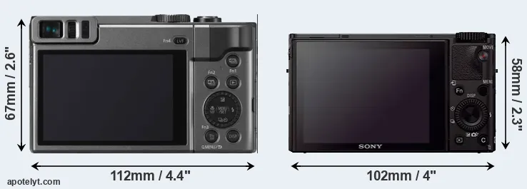 Comparison TZ90 or RX100 III rear
