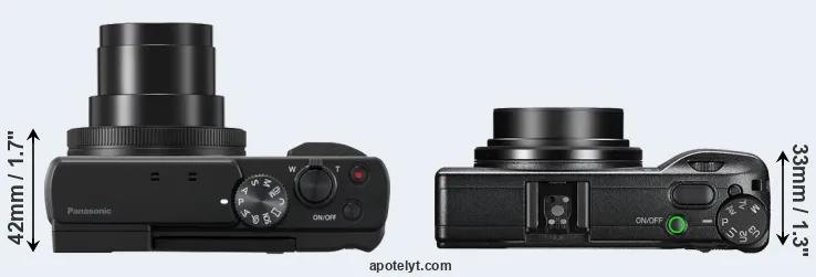 Compare TZ95 versus GR III top