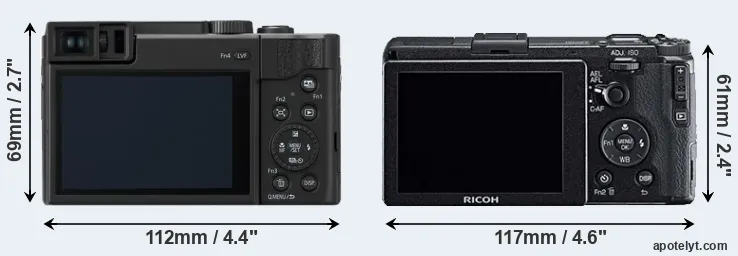 Comparison TZ95 or GR rear