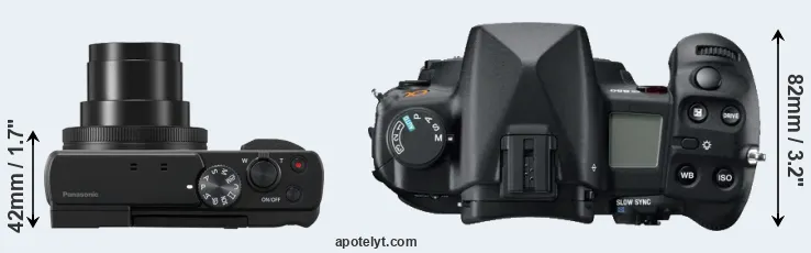 Compare TZ95 versus A850 top
