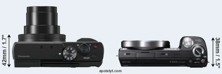Compare TZ95 versus NEX-5N top
