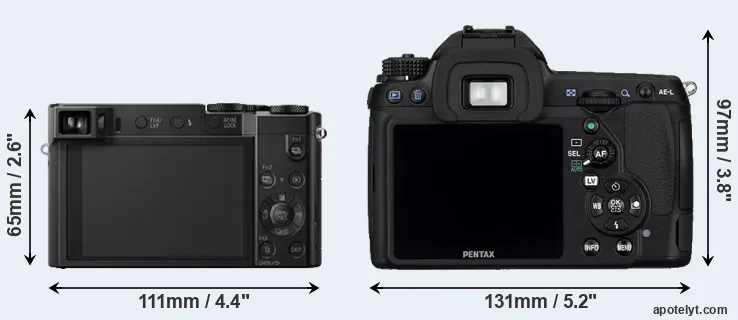 Comparison ZS100 or K-5 rear