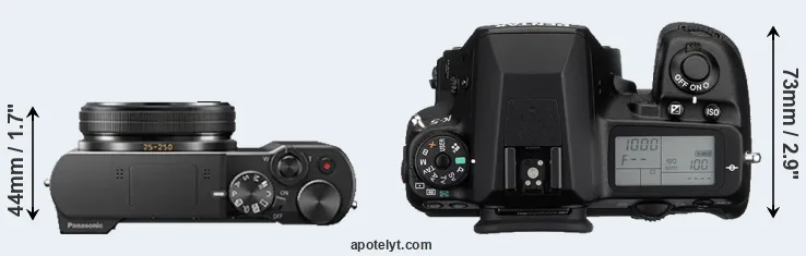 Compare ZS100 versus K-5 top