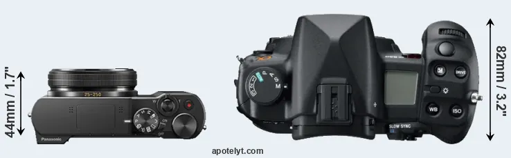 Compare ZS100 versus A850 top