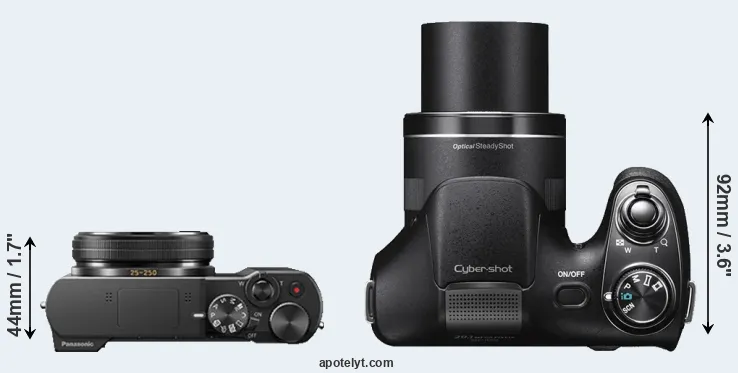 Compare ZS100 versus H300 top
