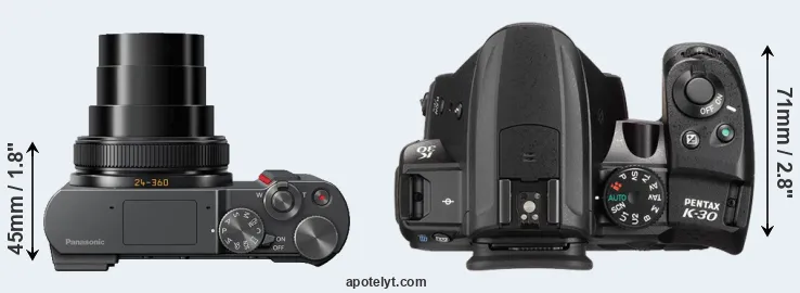 Compare ZS200 versus K-30 top