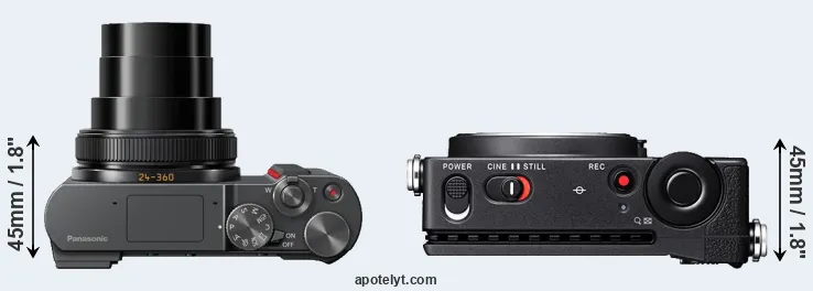 Compare ZS200 versus fp L top