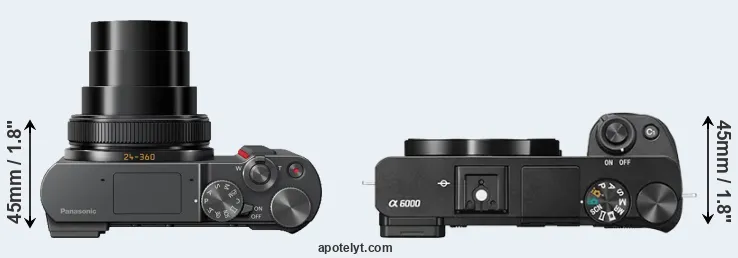 Compare ZS200 versus A6000 top