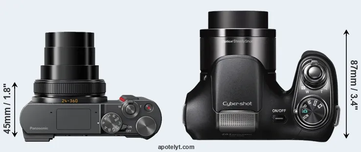 Compare ZS200 versus H200 top