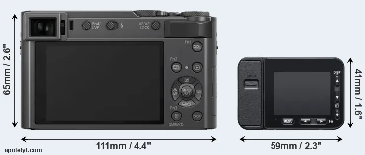 Comparison ZS200 or RX0 II rear