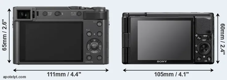 Comparison ZS200 or ZV-1 rear