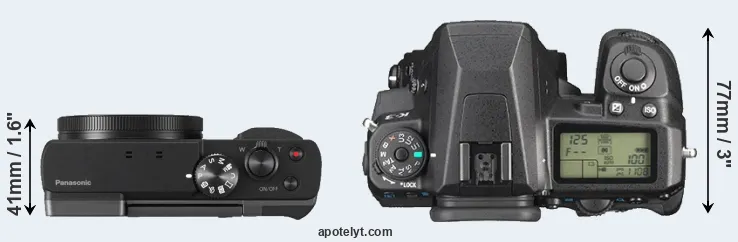Compare ZS70 versus K-3 top
