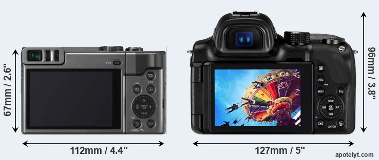 Comparison ZS70 or NX30 rear