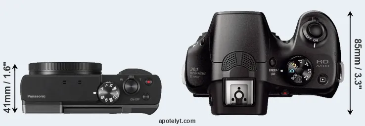 Compare ZS70 versus A3000 top