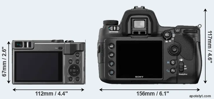 Comparison ZS70 or A850 rear