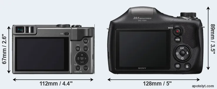 Comparison ZS70 or H300 rear
