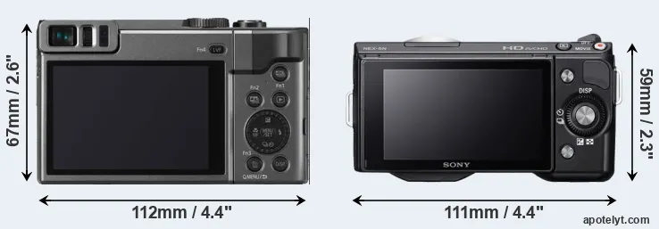 Comparison ZS70 or NEX-5N rear