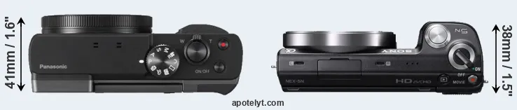 Compare ZS70 versus NEX-5N top