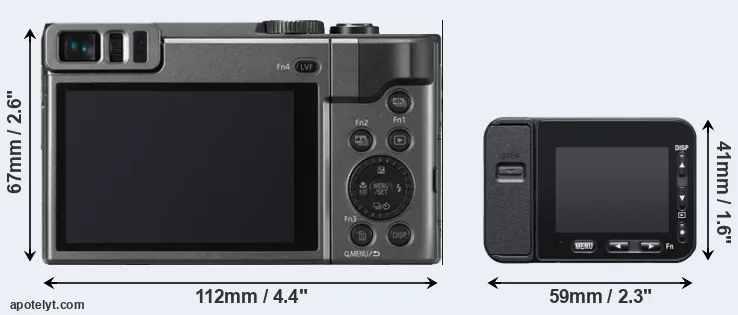 Comparison ZS70 or RX0 II rear