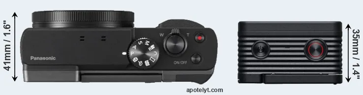 Compare ZS70 versus RX0 II top