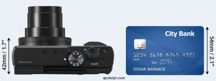 ZS80 versus credit card top view
